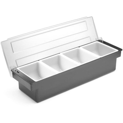 Pojemnik barmański organizer na dodatki do drinków koktajli - 4 wkłady Bar Up