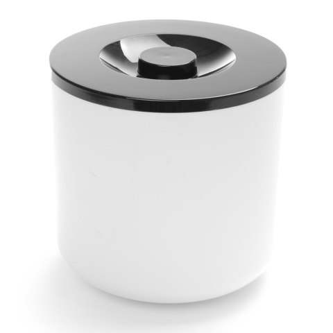 Pojemnik do lodu na lód biały z czarną pokrywką 5L Bar Up