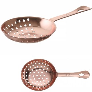 Sitko barmańskie do odcedzania drinków koktajli Julep 160 x 76 mm - miedziany Bar Up