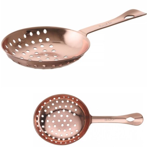 Sitko barmańskie do odcedzania drinków koktajli Julep 160 x 76 mm - miedziany Bar Up