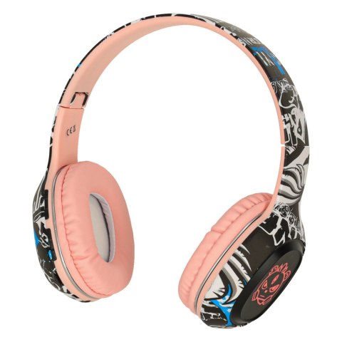 Słuchawki bezprzewodowe nauszne Bluetooth RGB Gaming Sport 200mAh różowe Kik Sp. z o. o. Sp. k.