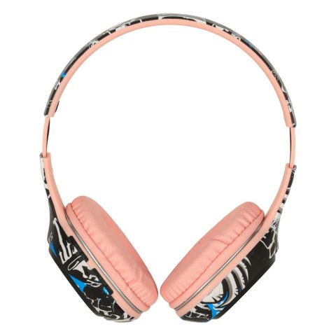 Słuchawki bezprzewodowe nauszne Bluetooth RGB Gaming Sport 200mAh różowe Kik Sp. z o. o. Sp. k.