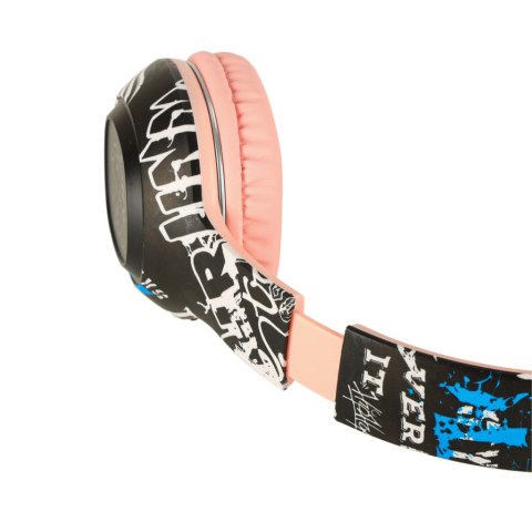 Słuchawki bezprzewodowe nauszne Bluetooth RGB Gaming Sport 200mAh różowe Kik Sp. z o. o. Sp. k.