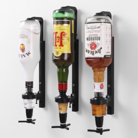 Stojak uchwyt barowy do butelek mocowany do ściany - Hendi 598818 Bar Up