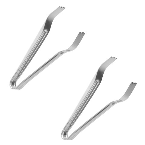 Szczypce do lodu ze stali nierdzewnej 180mm zestaw 2 szt - Hendi 523520 Bar Up