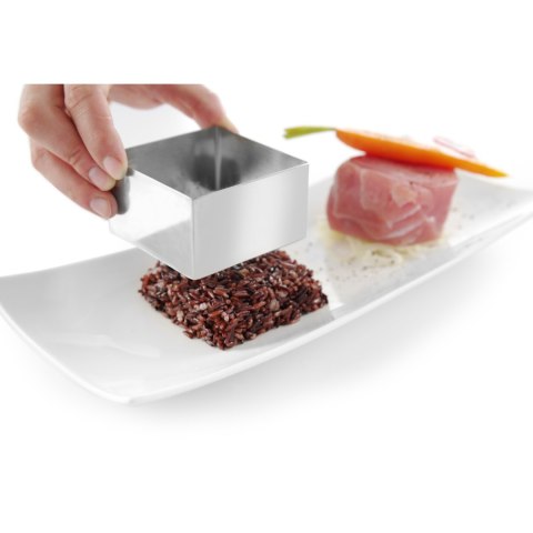 Forma kucharska cukiernicza kwadratowa do ciast potraw 65x65x(H)45mm Hendi 512166 Hendi