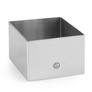 Forma kucharska cukiernicza kwadratowa do ciast potraw 80x80x(H)45mm Hendi 512173 Hendi