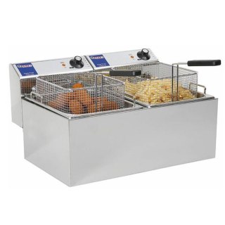 Frytownica gastronomiczna Mastercook 7kW 230V 2 x 8L - Hendi 207307 Hendi