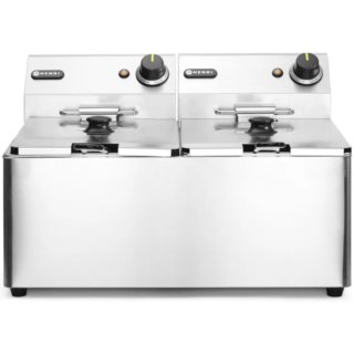Frytownica gastronomiczna podwójna Kitchen Line 7kW 230V 2 x 8L - Hendi 205839 Hendi