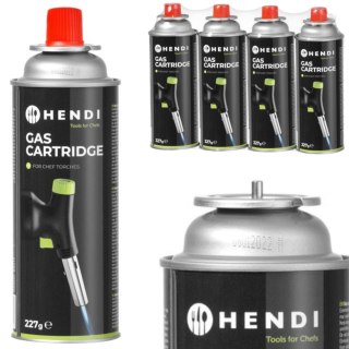 Kartusz nabój gazowy gaz do kuchenki i palnika Hendi 199039 - ZESTAW 4szt Hendi