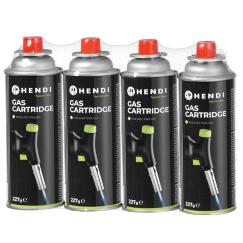 Kartusz nabój gazowy gaz do kuchenki i palnika Hendi 199039 - ZESTAW 4szt Hendi