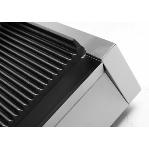 Kontakt grill kontaktowy PANINI ryflowany 2200W - Hendi 263655 Hendi