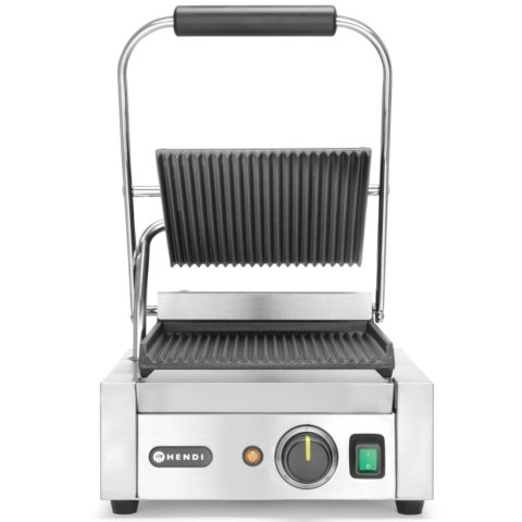 Kontakt grill kontaktowy ryflowany pojedynczy 1800W - Hendi 263501 Hendi