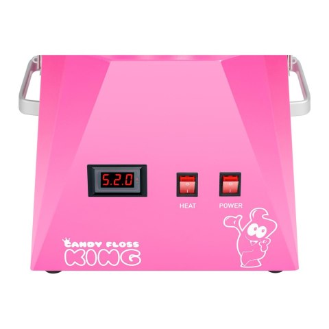 Maszyna do waty cukrowej LED różowa 52cm 1030W Royal Catering RCZK-1030-W-R Royal Catering