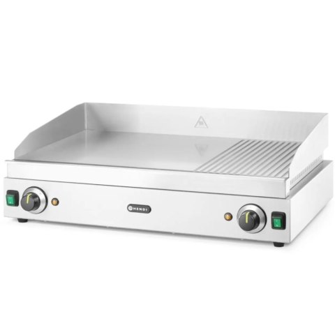 Płyta grzewcza grillowa Profi Line gładka-ryflowana podwójna do pracy ciągłej 3500W - Hendi 203163 Hendi