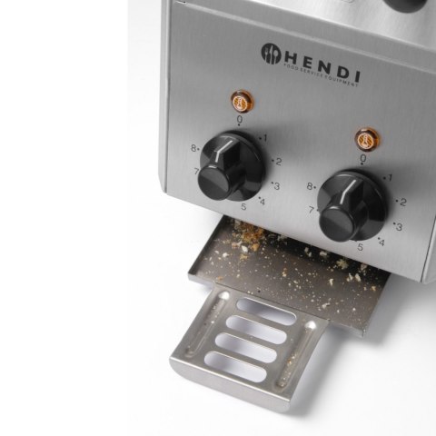 Toster kanapkowy z timerem podwójny 1200W- Hendi 261163 Hendi