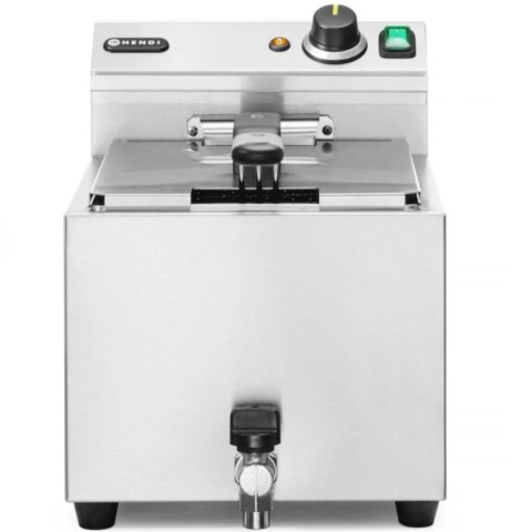 Frytownica elektryczna nastawna z kranem spustowym 400 V 66000 W 10 l - Hendi 209424 Hendi