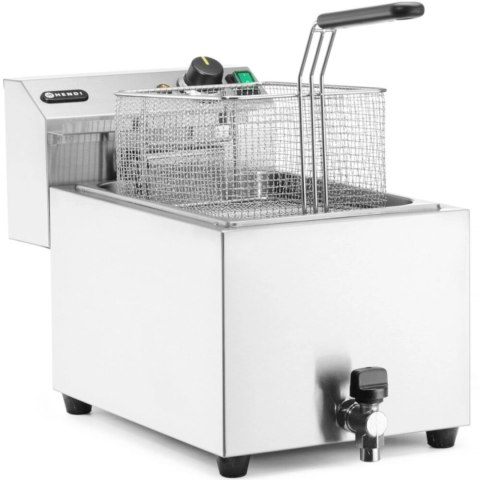 Frytownica elektryczna nastawna z kranem spustowym 400 V 66000 W 10 l - Hendi 209424 Hendi