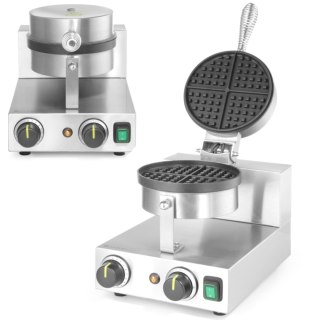 Gofrownica okrągła pojedyncza do gofrów belgijskich TEFLON śr. 190 mm - Hendi 212172 Hendi