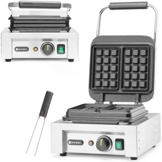 Gofrownica profesjonalna duża kratka 2 gofry brukselskie 2200W Hendi