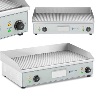 Grill elektryczny płyta grillowa ryflowana podwójna 400 x 730 mm 2 x 2000 W Royal Catering