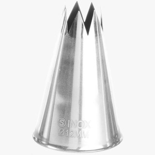 Końcówka tylka gwiazdka do rękawów worków cukierniczych stalowa śr. 12mm - HENDI 551424 Hendi