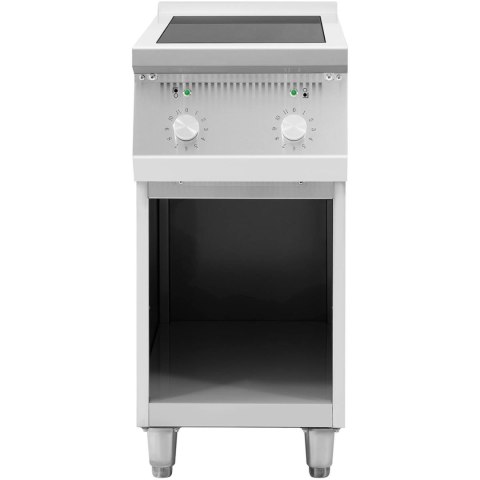 Kuchnia indukcyjna 2 palnikowa wolnostojąca na otwartej podstawie 400 V 8500 W Royal Catering