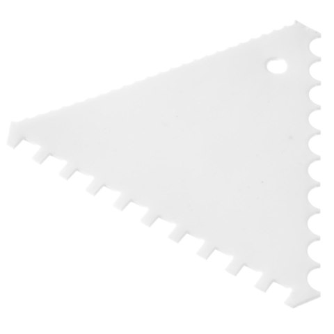 Skrobka cukiernicza trójkątna ząbkowana GRZEBIEŃ WĄSKI ROZSTAW - ZESTAW 6szt. - HENDI 554210 Hendi