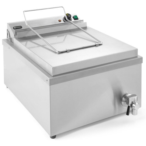 Smażalnik frytownica maszyna do smażenia pączków ryb z półką 12 l 3500 W - Hendi 205914 Hendi