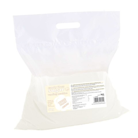 Cukier do automatu do waty cukrowej granulacja 0.8-1.2mm smak naturalny BIAŁY 5kg GSG24