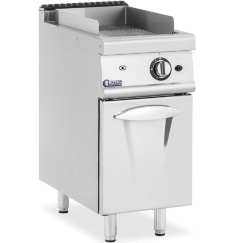 Grill gazowy ryflowany z szafką na propan / LPG / gaz ziemny 6 kW Royal Catering
