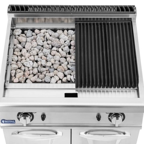 Grill lawowy na gaz propan / LPG / ziemny 2 x 8 kW 50-460 C Royal Catering