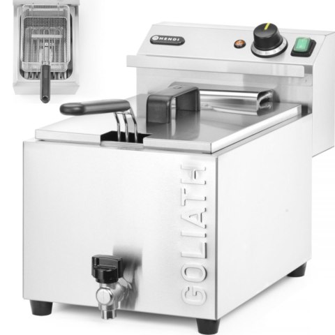 Najmocniejsza frytownica frytkownica z kranem HENDI GOLIATH 400V 10.2kW 10L Hendi