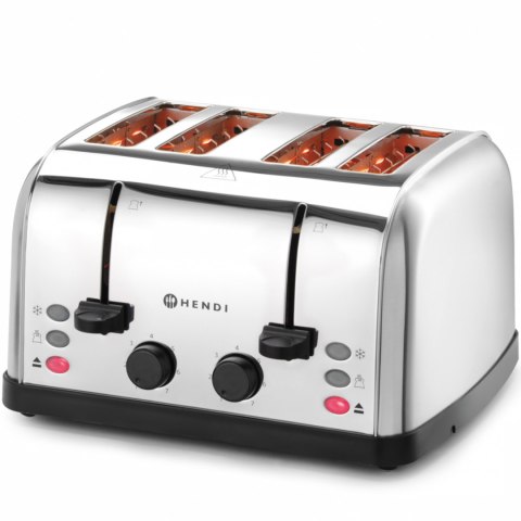 Toster opiekacz kanapkowy na 4 grzanki 3 funkcje 7 poziomów grzania 1500 W Hendi