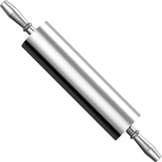 Wałek do ciasta aluminiowy z łożyskami kulowymi śr 90 x 545 mm Hendi