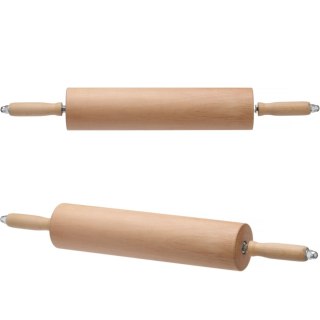 Wałek do ciasta drewniany z łożyskami kulowymi śr. 90 x 667 mm Hendi