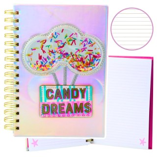 Zeszyt Notatnik W Linie Candy Dreams Cukierki Holograficzny A5 90 Kartek LEAN