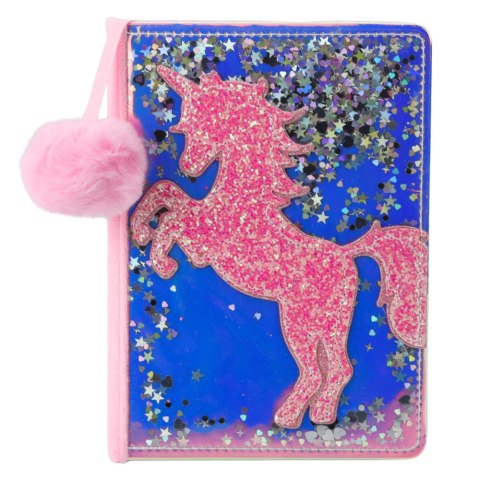 Zeszyt Notatnik W Linie Jednorożec Konfetti Holograficzny A5 80 Kartek LEAN
