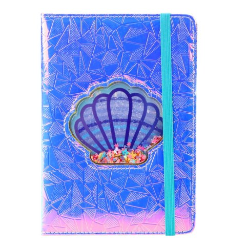 Zeszyt Notatnik W Linie Muszla Z Konfetti Holograficzny A5 70 Kartek LEAN