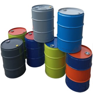 Beczka stalowa metalowa TH 60L korki 2 i 3/4 - MIX KOLORÓW Beczkopol
