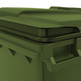 Kontener pojemnik na odpady śmieci komunalne PZH EN 840-2 DIN 1100L - zielony GSG24