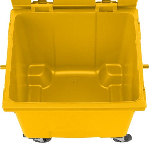 Kontener pojemnik na odpady śmieci komunalne PZH EN 840-2 DIN 1100L - żółty GSG24