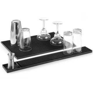 Mata barmańska gumowa prostokątna do szklanek pokali 300x150x(H)10mm Hendi 597989 Bar Up