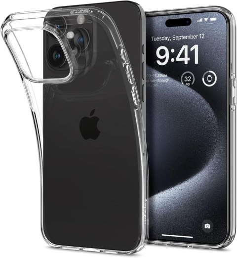 Etui na iPhone 15 Pro Liquid Crystal - przezroczyste SPIGEN