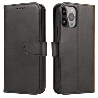 Etui pokrowiec z klapką portfel podstawka na Samsung Galaxy S23+ Magnet Case - czarny HURTEL