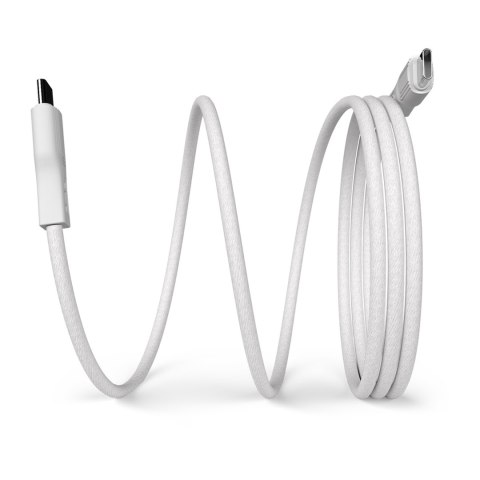 Kabel przewód magnetyczny USB-C 60W USB 1m - biały PURO