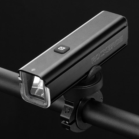 Lampka rowerowa przednia 1000 lm z kablem USB-C - USB-A - czarna ROCKBROS