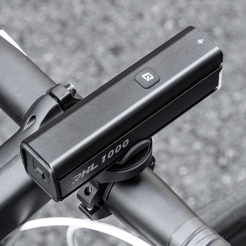 Lampka rowerowa przednia 1000 lm z kablem USB-C - USB-A - czarna ROCKBROS