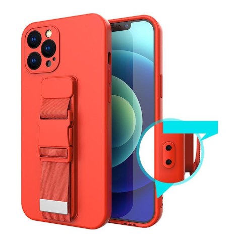 Silikonowe etui ze smyczą paskiem do Xiaomi Poco M4 Pro 5G Rope Case - czarny HURTEL