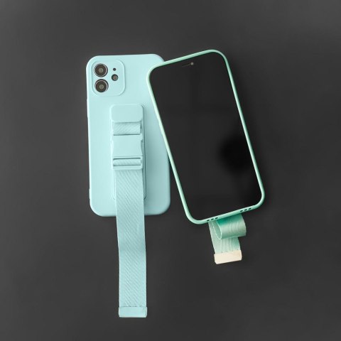 Silikonowe etui ze smyczą paskiem do Xiaomi Redmi Note 11 Pro Rope Case - czarny HURTEL